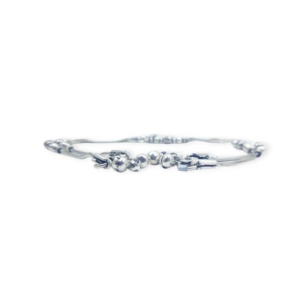 925 Sterling Silver Anklet with Beautiful Design